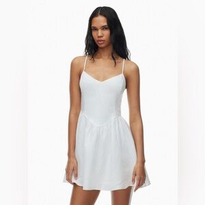 Wilfred Influence Linen Dress - White - Size 4